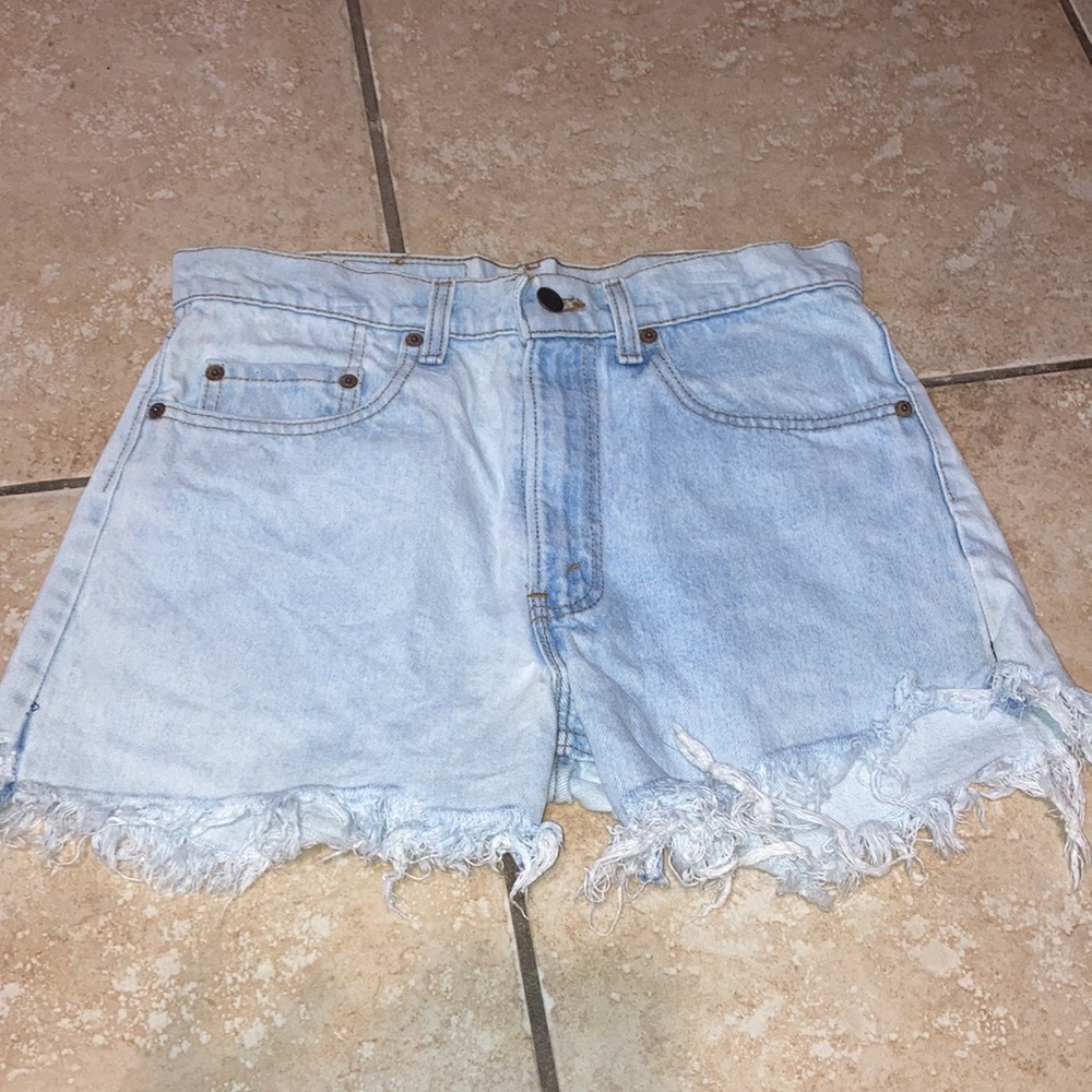 Vintage Made in USA Levi’s Jean cut off shorts 30 - Picture 3 of 4